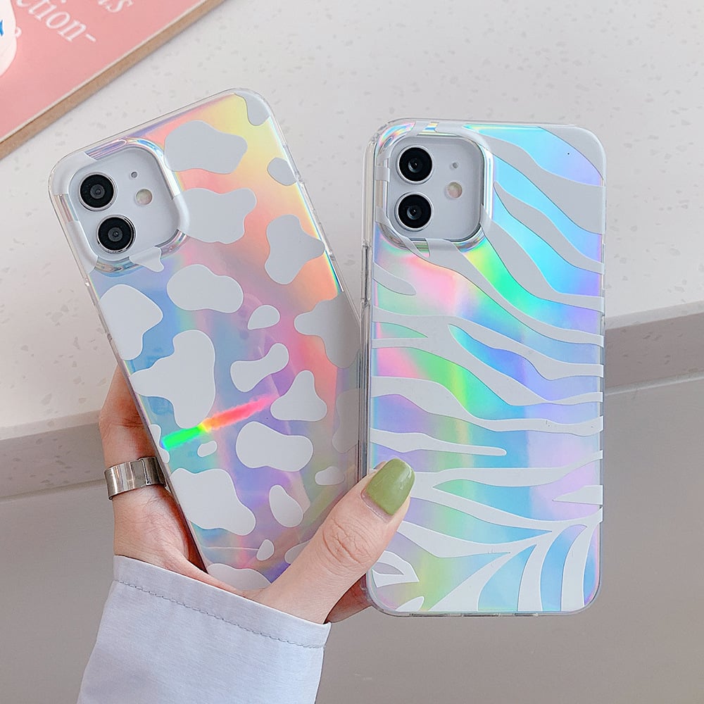 Double-Sided Laminating Laser Zebra and Leopard Print
