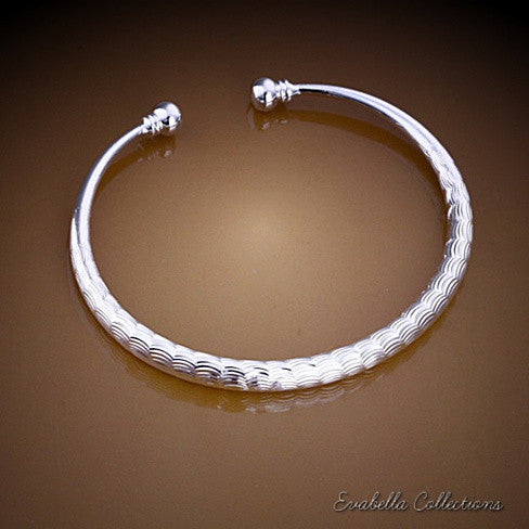 White Clouds - Cuff Bracelet by Evabella Collections
